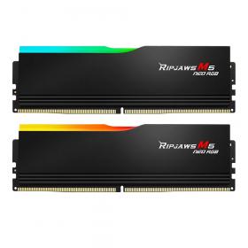 32GB (16GBx2) DDR5 6000MHz RAM (หน่วยความจำ) G.SKILL RIPJAWS M5 NEO RGB (AMD EXPO) (BLACK) (F5-6000J3648D16GX2-RM5NRK)