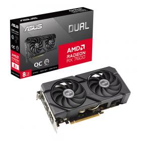 VGA (การ์ดแสดงผล) ASUS DUAL RADEON RX 7600 EVO OC EDITION 8GB GDDR6