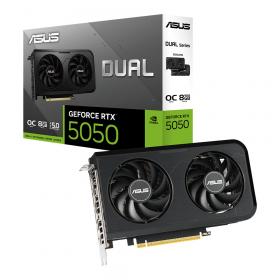 VGA (การ์ดแสดงผล) ASUS DUAL GEFORCE RTX 5050 8GB GDDR6 OC EDITION
