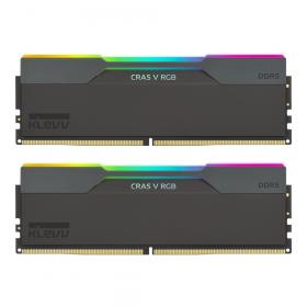 32GB (16GBx2) DDR5 6000MHz RAM (หน่วยความจำ) KLEVV CRAS V RGB AMD EXPO INTEL XMP CL28 - BLACK