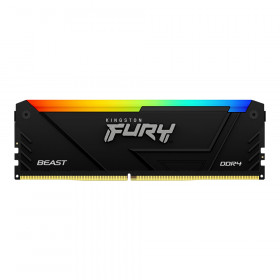 16GB (16GBx1) DDR4 3200MHz RAM (หน่วยความจำ) KINGSTON FURY BEAST DDR4 RGB - INTEL XMP CL16 BLACK KF432C16BB12A/16WP