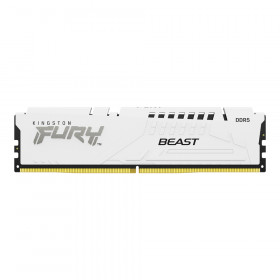 16GB (16GBx1) DDR5 5200MHz RAM (หน่วยความจำ) KINGSTON FURY BEAST DDR5 - INTEL XMP CL40 WHITE KF552C40BW-16