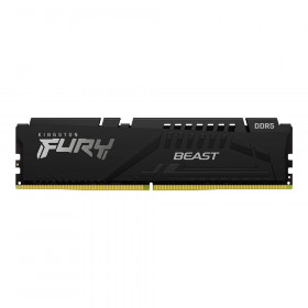 32GB (32GBx1) DDR5 5600MHz RAM (หน่วยความจำ) KINGSTON FURY BEAST DDR5 - INTEL XMP CL40 BLACK KF556C40BB-32