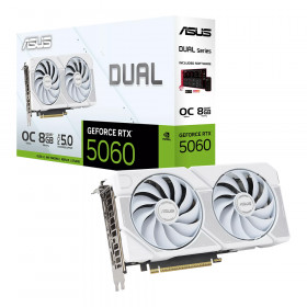 VGA (การ์ดแสดงผล) ASUS DUAL GEFORCE RTX 5060 WHITE OC EDITION 8GB GDDR7