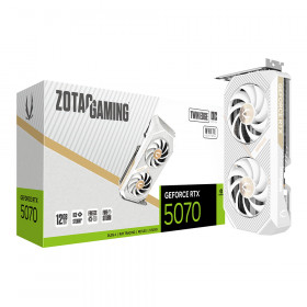 VGA (การ์ดแสดงผล) ZOTAC GAMING GEFORCE RTX 5070 TWIN EDGE OC WHITE EDITION - 12GB GDDR7 ZT-B50700Q-10P