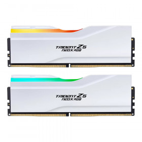 32GB (16GBx2) DDR5 6000MHz RAM (หน่วยความจำ) G.SKILL TRIDENT Z5 NEOX RGB DDR5 - AMD EXPO ULL / AMD EXPO CL28 MATTE WHITE F5-6000A2836G16GX2-TZ5NXRW