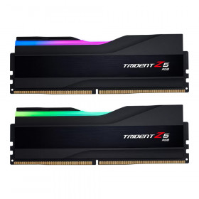 64GB (32GBx2) DDR5 6000MHz RAM (หน่วยความจำ) G.SKILL TRIDENT Z5 RGB DDR5 - INTEL XMP CL30 MATTE BLACK F5-6000J3040G32GX2-TZ5RK