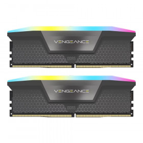 32GB (16GBx2) DDR5 6000MHz RAM (หน่วยความจำ) CORSAIR VENGEANCE RGB DDR5 - AMD EXPO INTEL XMP CL38 GRAY CMH32GX5M2D6000Z38